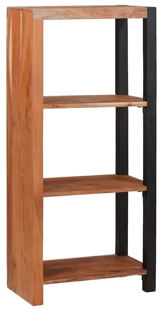 Könyvszekrény Barna, Fekete 50 x 30 x 110 cm Tömör Akácfa