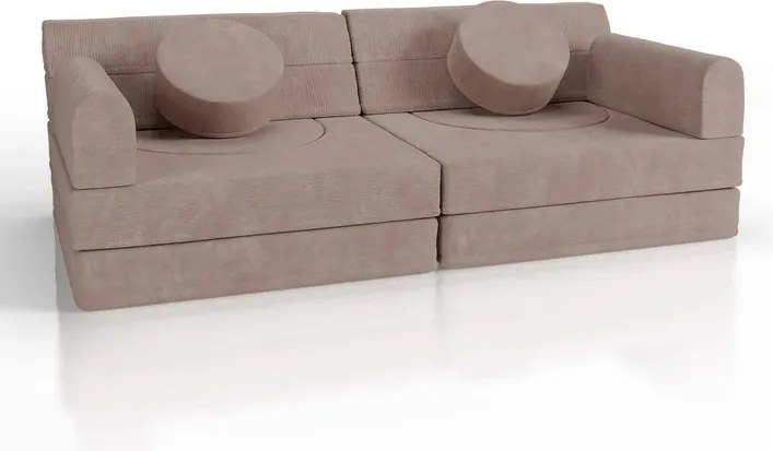 Juskys Kayo gyerek kanapé 150x75x50 cm - rózsaszín