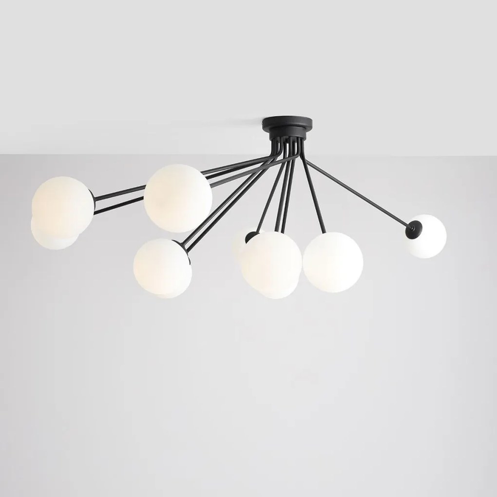 ALDEX 1082PL_M1 HOLM Mennyezeti Csillár Fehér, Fekete E14 IP20