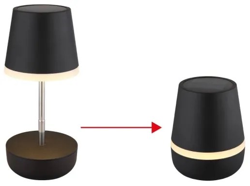 Globo 36638S - LED napelemes lámpa 10xLED/0,06W/3V IP44 fekete