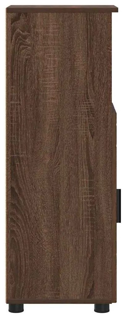 Fürdőszoba Székény ajtóval barna tölgy 30 x 35 x 95 cm Faanyag