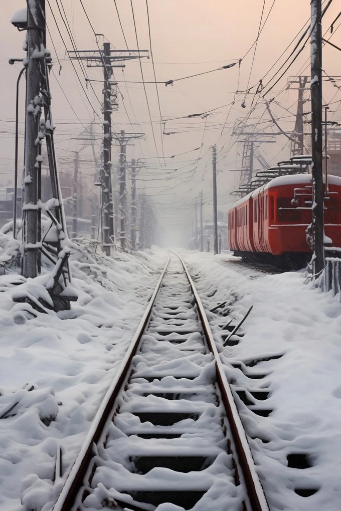 Poszter 61x91,5cm Utazás a síneken