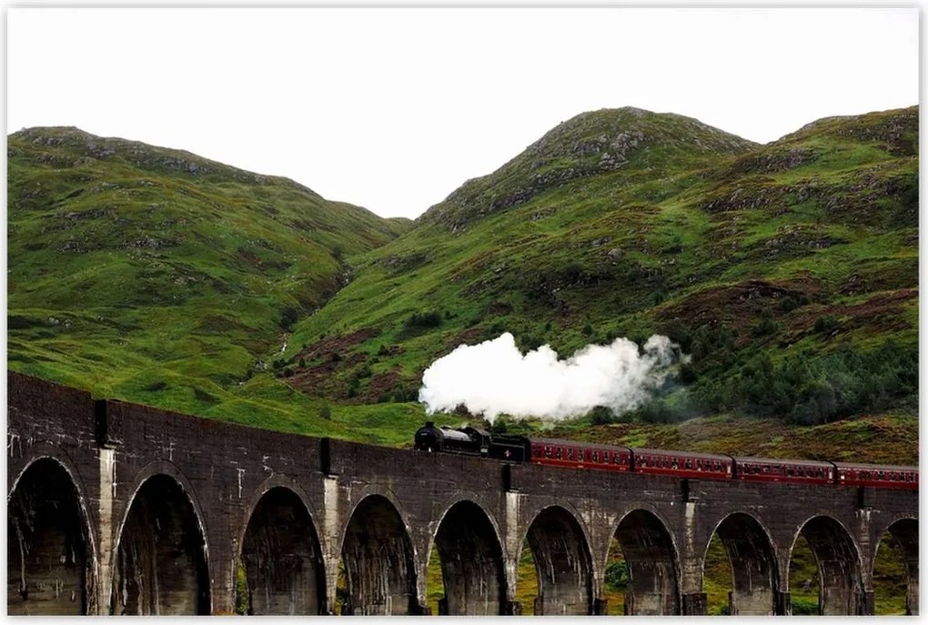 Poszterek 120x80 Gőzmozdony híd