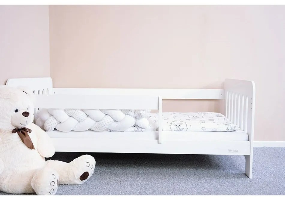 New Baby Erik kiságy korlátokkal fehér, 160 x 80 cm