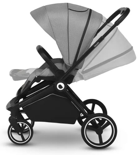 Lionelo - MIKA 2 az 1-ben kombinált babakocsi Grey Stone
