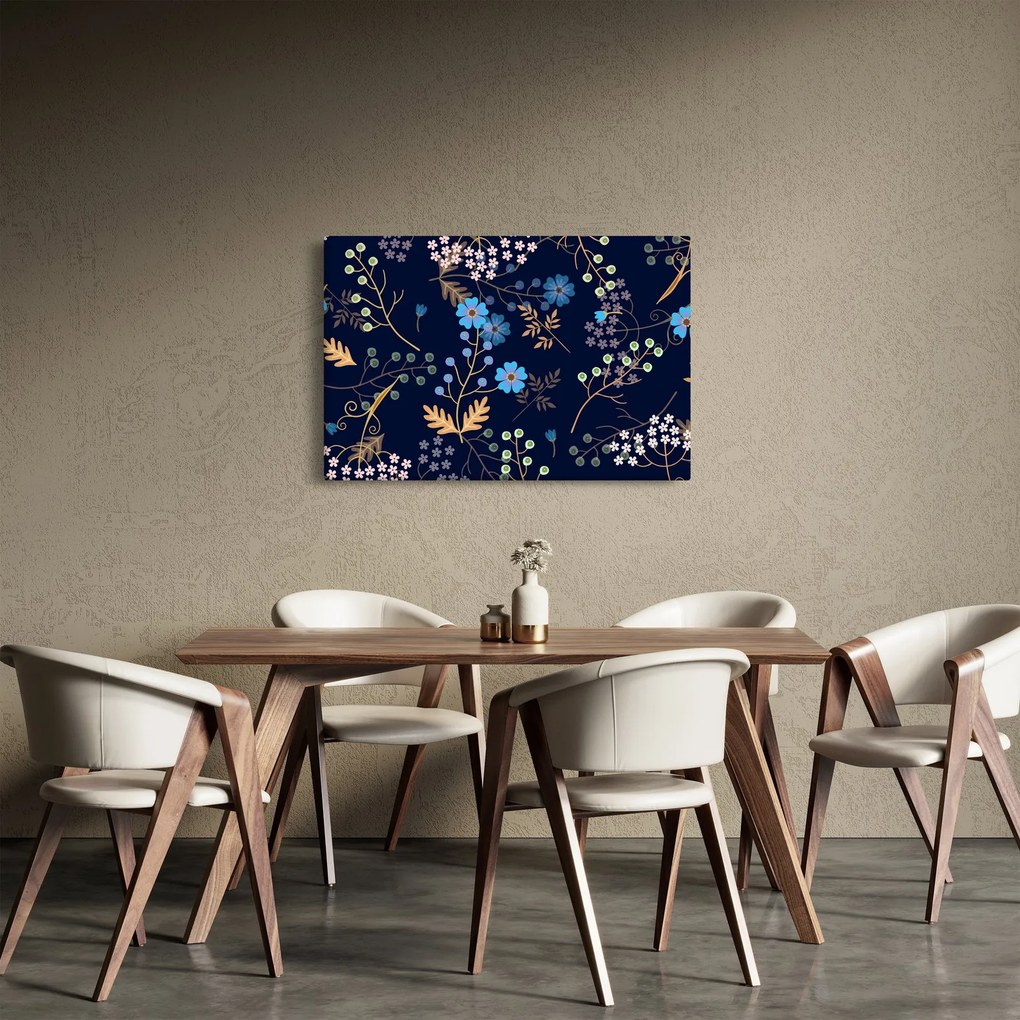 Kép - Őszi virágok (90x60 cm)
