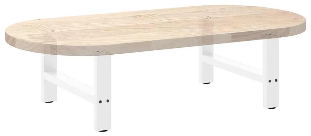 2 db fehér dohányzóasztal láb 60 x (30-31) cm acél