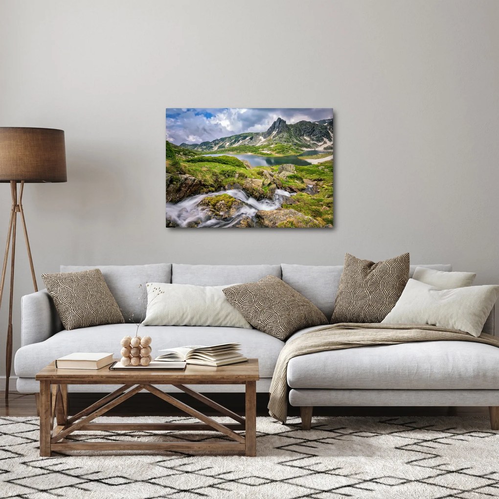 Kép - Kilátás a Rila hegyre (70x50 cm)
