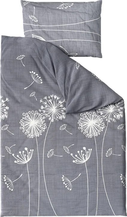 Pamut ágynemű SOFT MEADOW szürke Ágyneműhuzat mérete: 70 x 90 cm | 140 x 200 cm