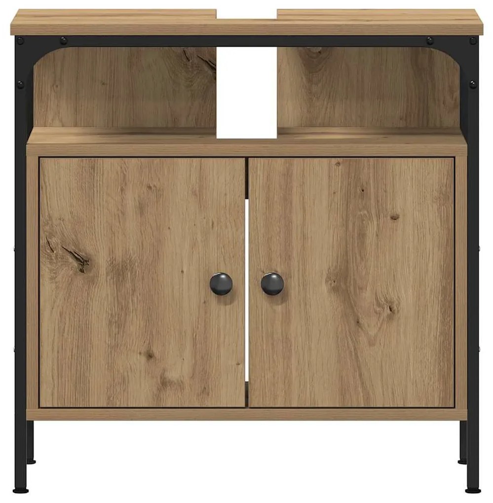 Fürdőszobai Mosdószekrények 3 pcs Barna 80 x 30 x 60 cm Faanyag