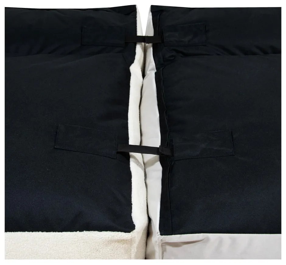 Világosszürke buklé babzsákfotel Mass Open Modul 90 – SLOWDOWN