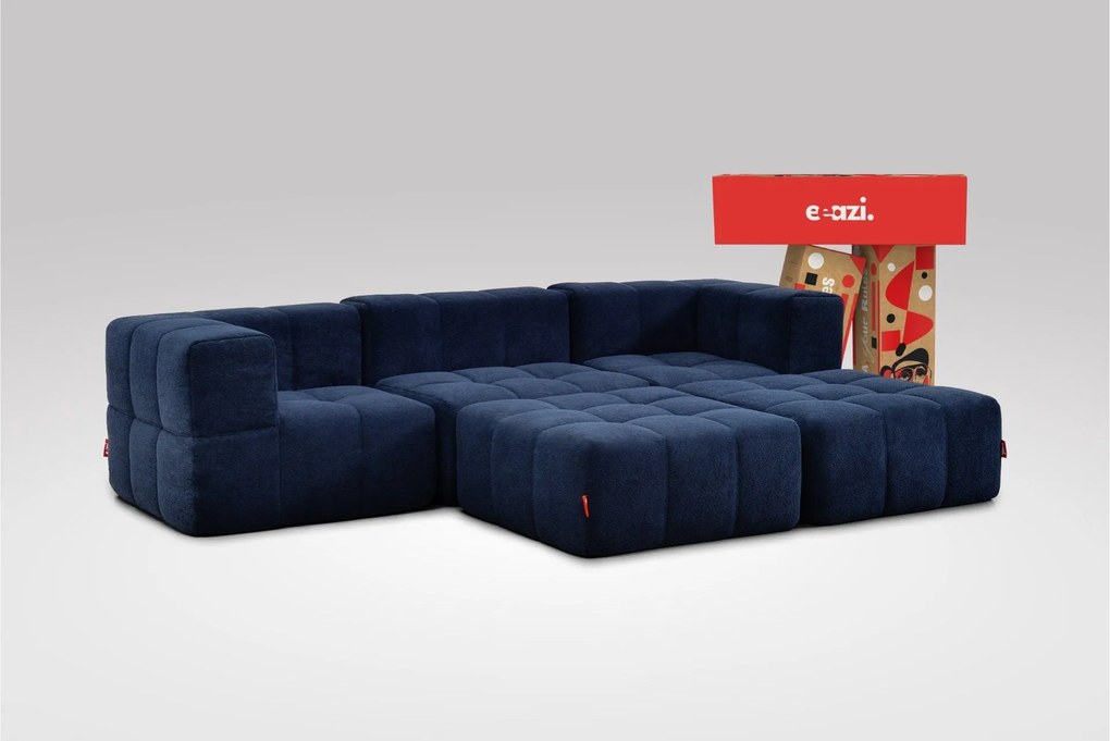 5 Teiliges Modulares Sofa – Blau