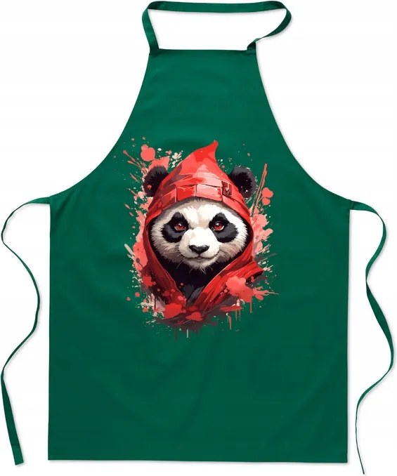Konyhai Kötény Panda Gyönyörű Nyomott Mintás Panda Szakács