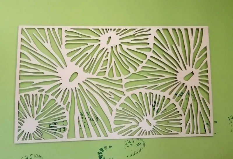 Absztrakt fa kép a falon furnérlemezből készült 3D effektus SAMUEL