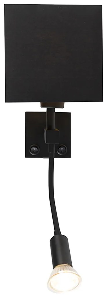 Okos fali lámpa fekete USB-vel, Wi-Fi-vel, A60 és GU10 foglalattal - Zeno