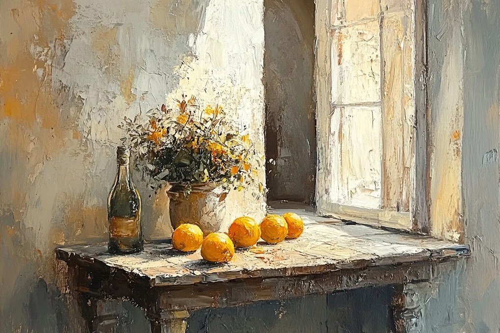 Vászonkép Canvas Építészet Dél Ablak Bor Narancs 60x40