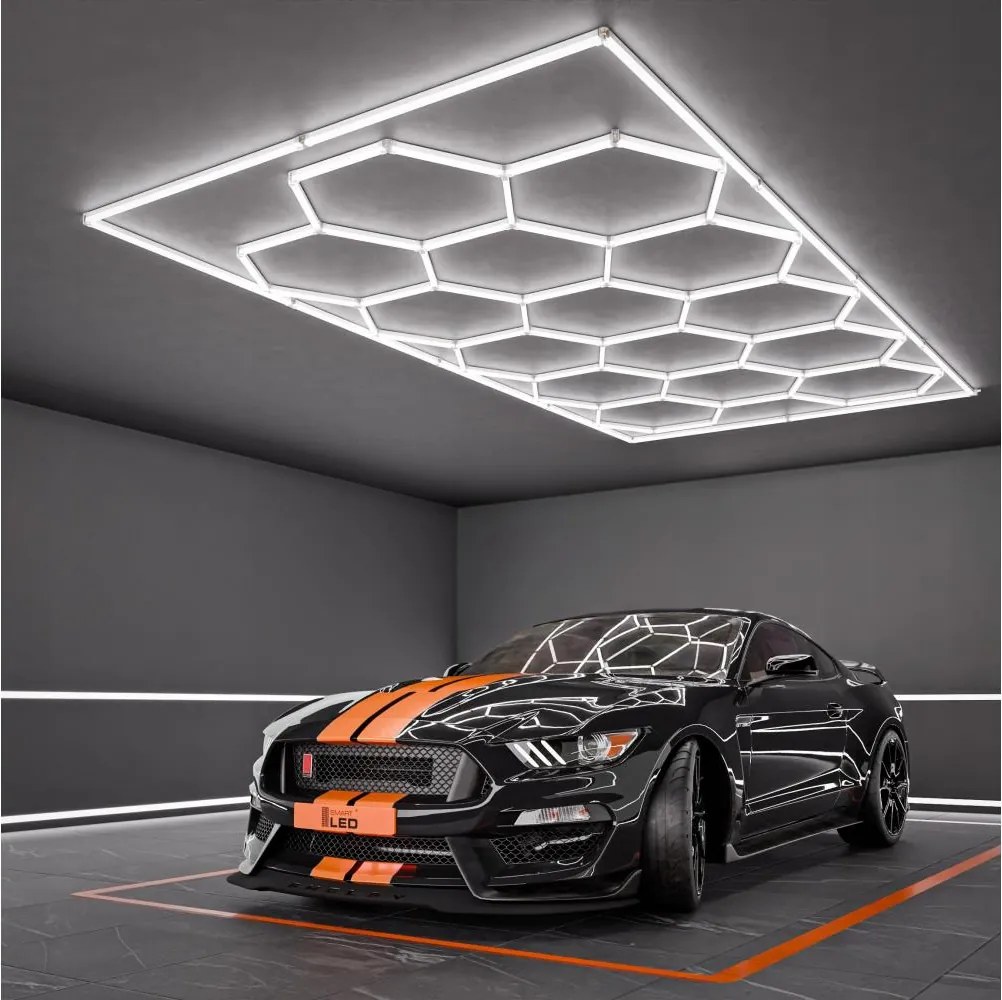 LED mennyezeti lámpatest LED/696W/85-265V 6500K 484x243 cm CRI 90 IP44 fehér