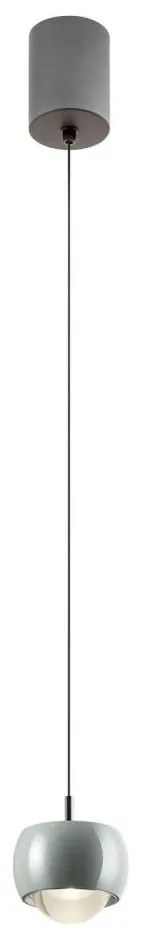 Redo 01-3549 - LED Csillár zsinóron AVES LED/12W/230V átm. 9,6 cm CRI 90 szürke