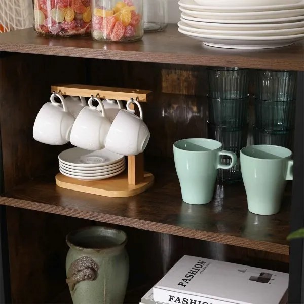 FIRA barna/fekete komód