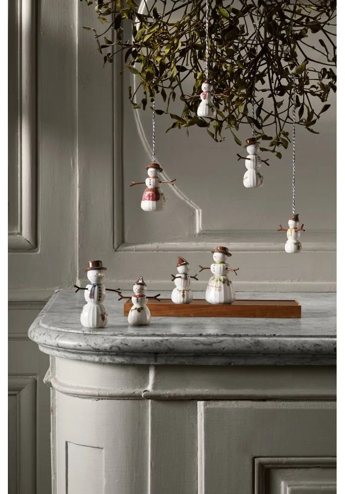 Porcelán kézzel festett karácsonyfadísz ø 4,5 cm Hammershøi Snowwife – Kähler Design