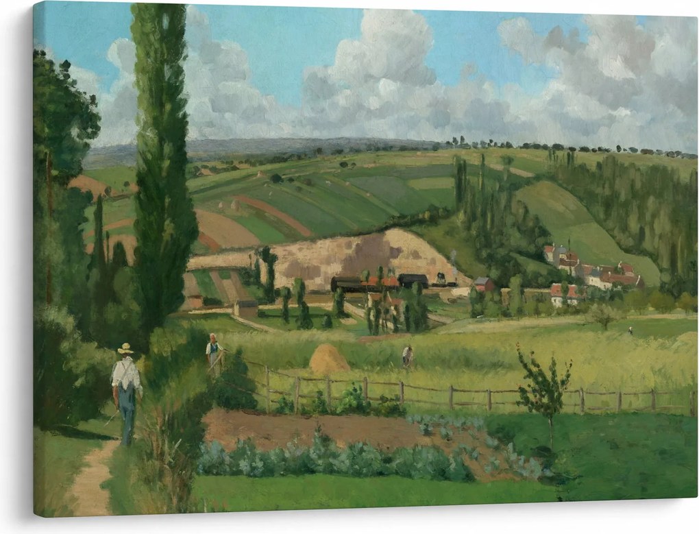 Kép - Camille Pissarro, Landscape at Les Pâtis, Pontoise, reprodukciók (70x50 cm)