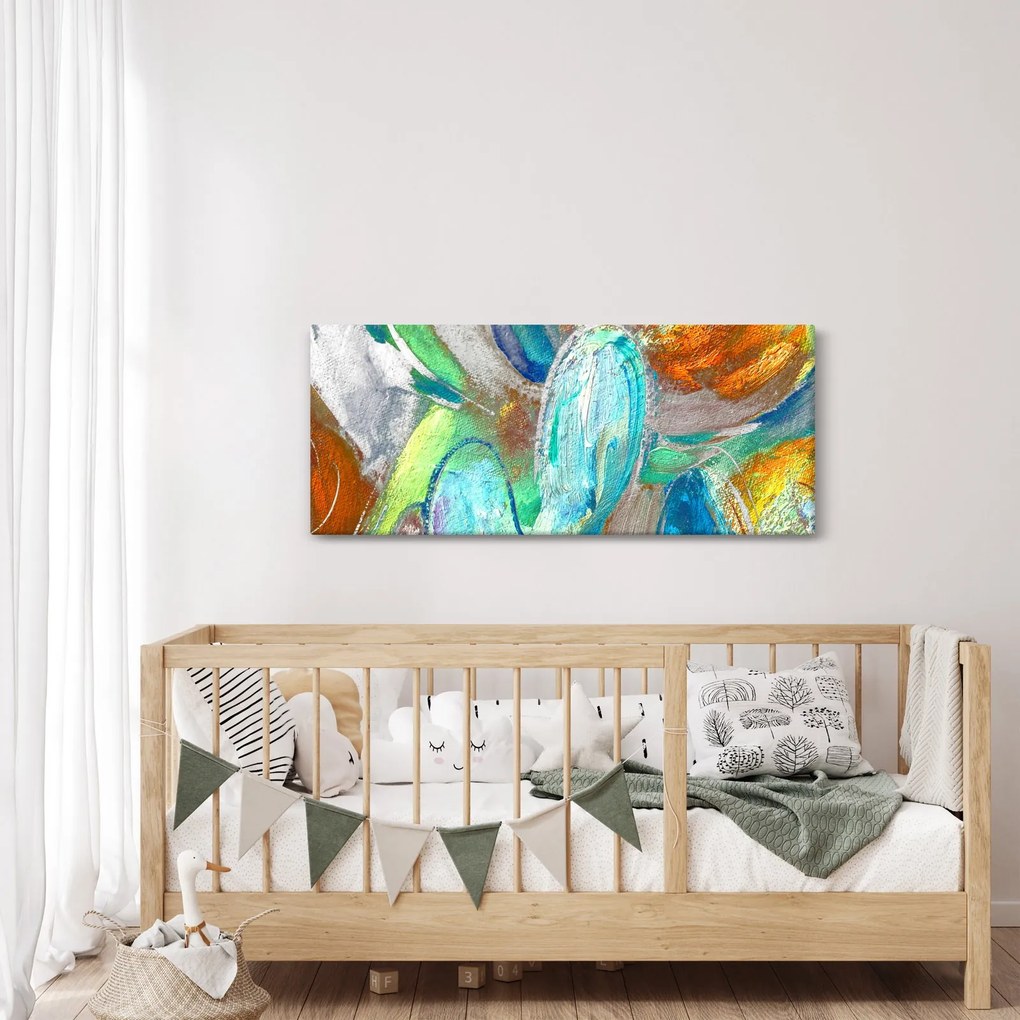 Kép - Színes absztrakció (120x50 cm)