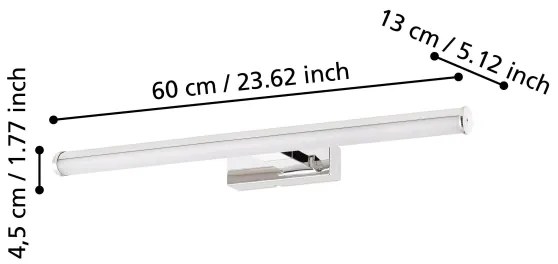 Eglo 97082 - LED fürdőszobai tükörvilágítás VADUMI LED/11W/230V IP44