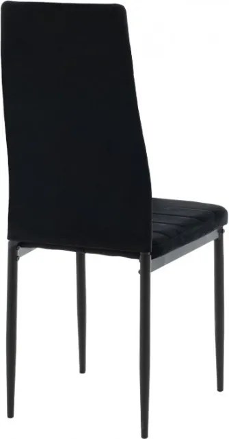 Coleta Nova bársony szék Fekete - 1 db
