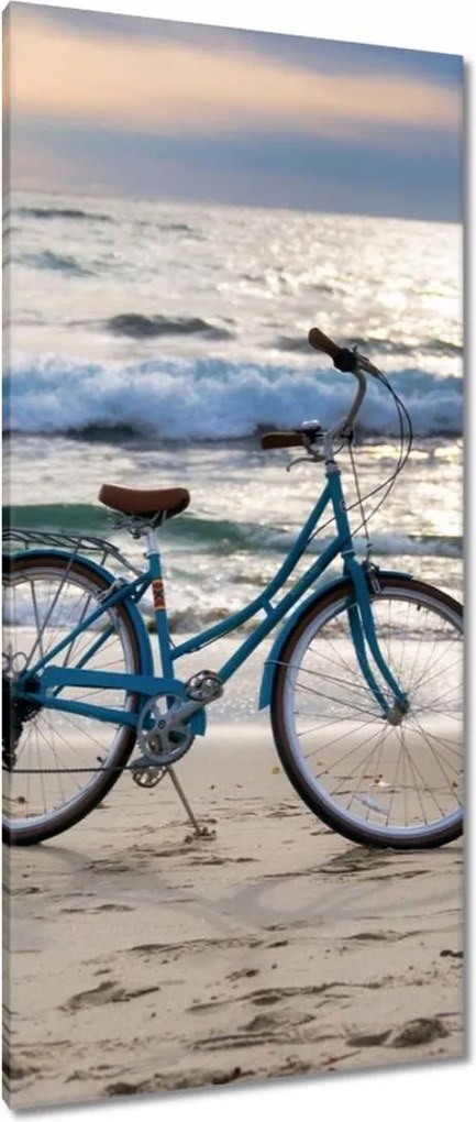 Vászonkép 55x115 Kerékpár a tengerparton