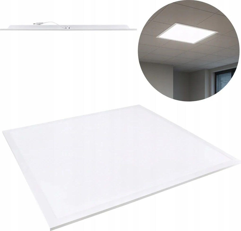 60x60 Led panel irodába és otthonra 34W négyzet lámpa 4000K IP40 Bemko