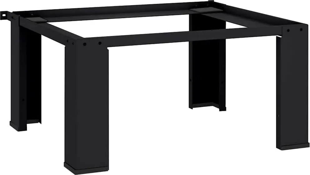vidaXL Mosógép Talp Fekete 64 x 55 x 32,5 cm Acél