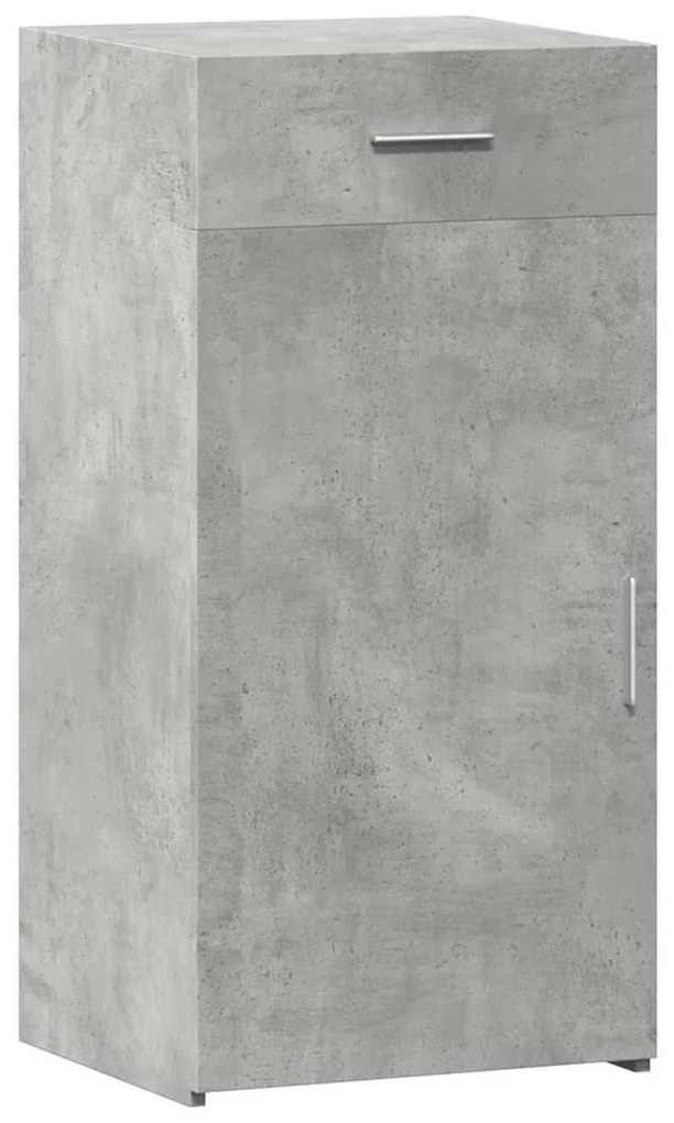 betonszürke szerelt fa tálalószekrény 45 x 42,5 x 93 cm