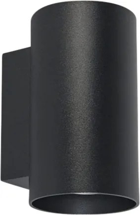 Okos dizájn fali lámpa fekete, 2 Wifi GU10-zel - Sandy