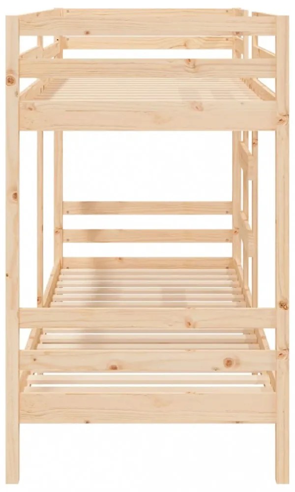 tömör fenyőfa emeletes ágy matrac nélkül 90 x 200 cm