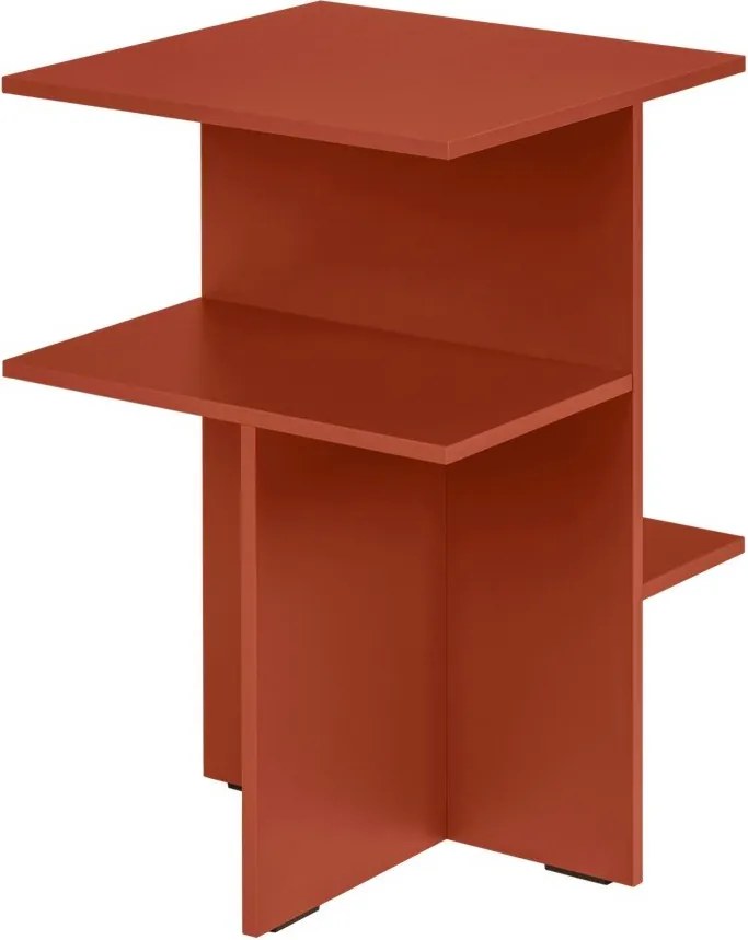 Terrakotta színű éjjeliszekrény Atik – noo.ma