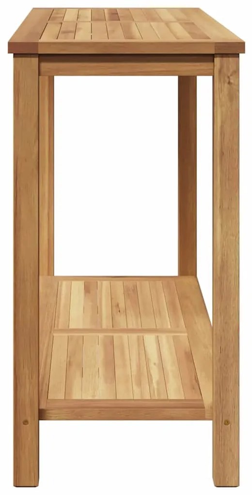 Dohányzóasztal tárolóval Barna 110 x 40 x 45 cm Tömör tíkfa