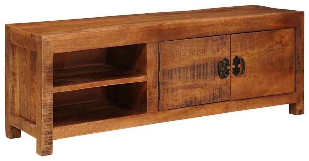 TV szekrény Barna 110 x 30 x 40 cm tömör mangófa