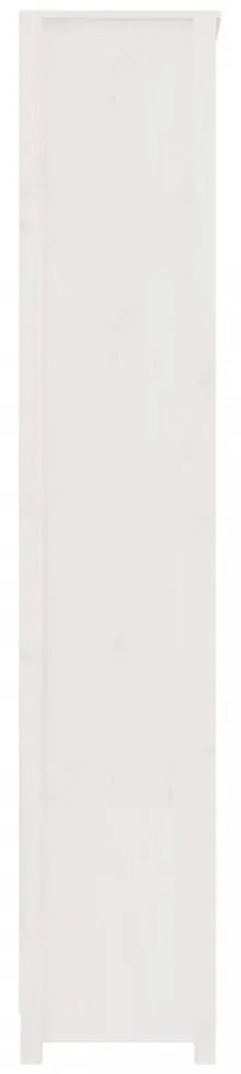 fehér tömör fenyőfa könyvszekrény 80x35x183 cm