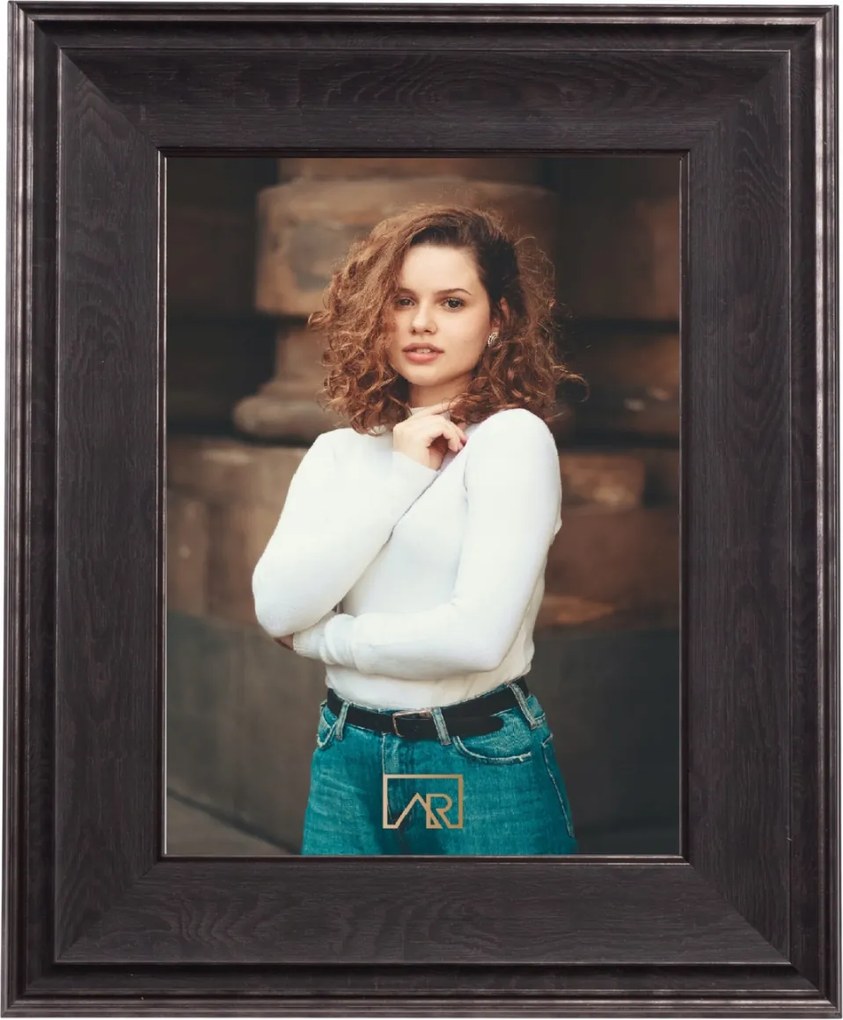 Képkeret 18x24 széles keret fekete rusztikus