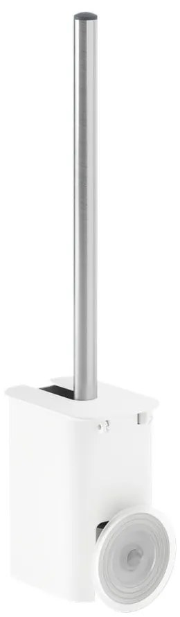 Fehér öntapadós újrahasznosított műanyag WC-kefe Flex Adhesive – Umbra