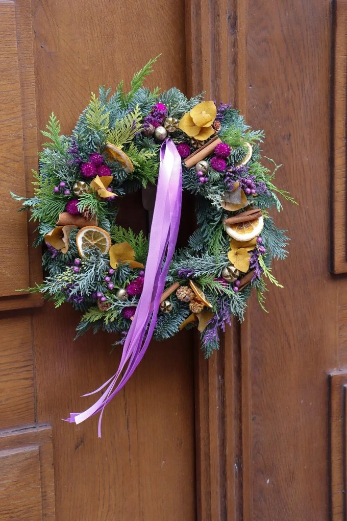 Karácsonyi Koszorú Nemes Jelenfából, 40 cm-es koszorú, Karácsony