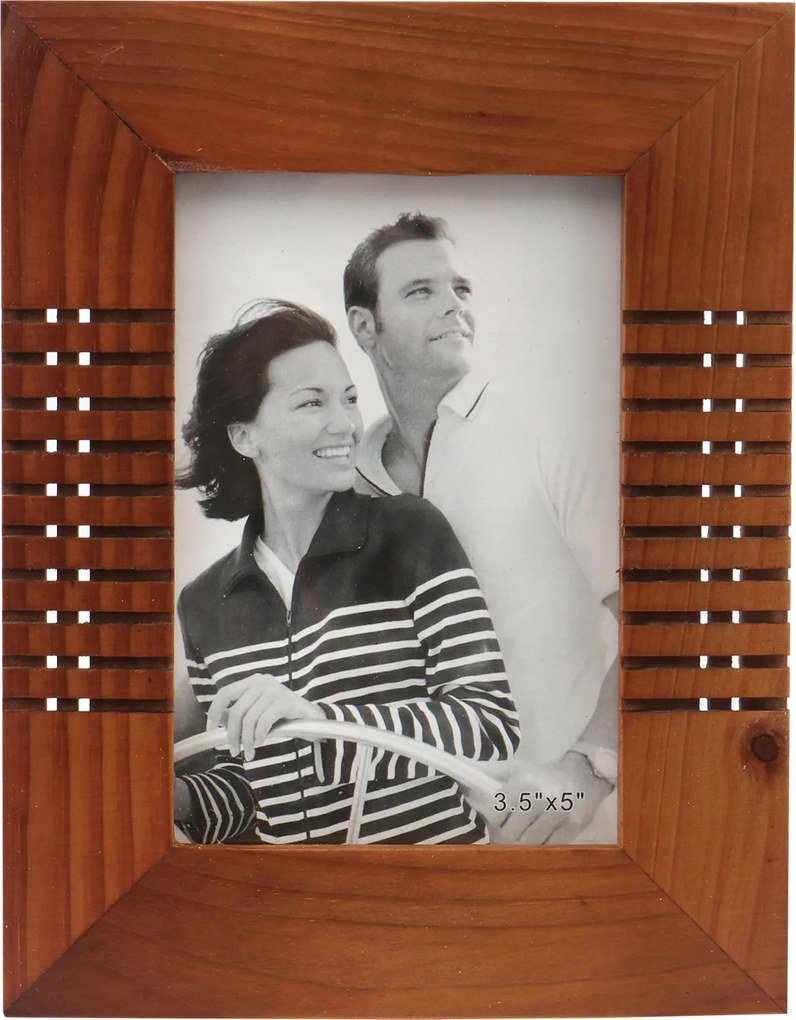 Fából készült álló képkeret, barna