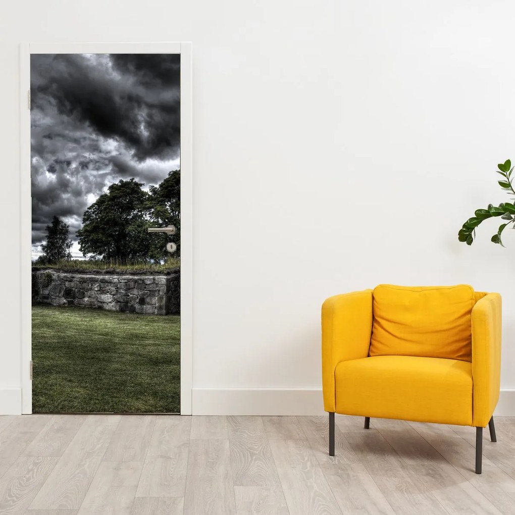 Fotótapéta ajtóra - Felhős ég (95x205cm)