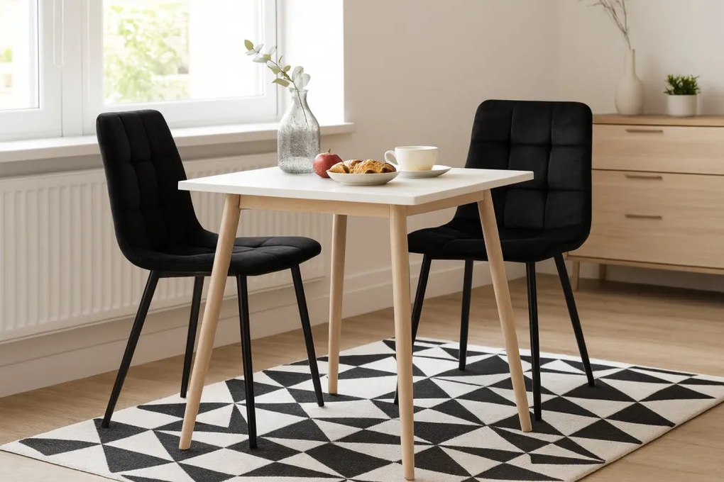 Modern Szék Fa Lábakkal 49 x 53 x 81,5 cm