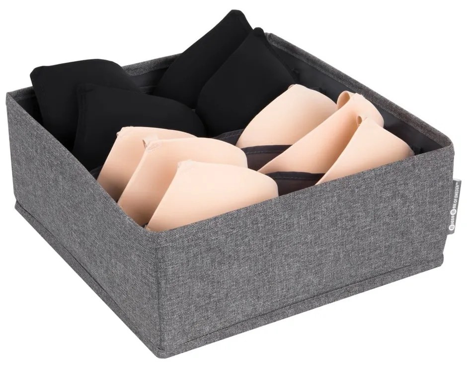 Drawer szürke rekeszes fiókrendszerező, 29 x 11 cm - Bigso Box of Sweden