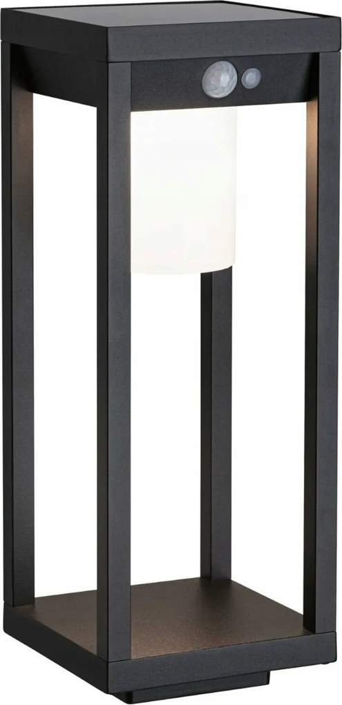 Paulmann Marisol napelemes Led lámpa szenzorral IP44, 3000K, fekete, 350 lm