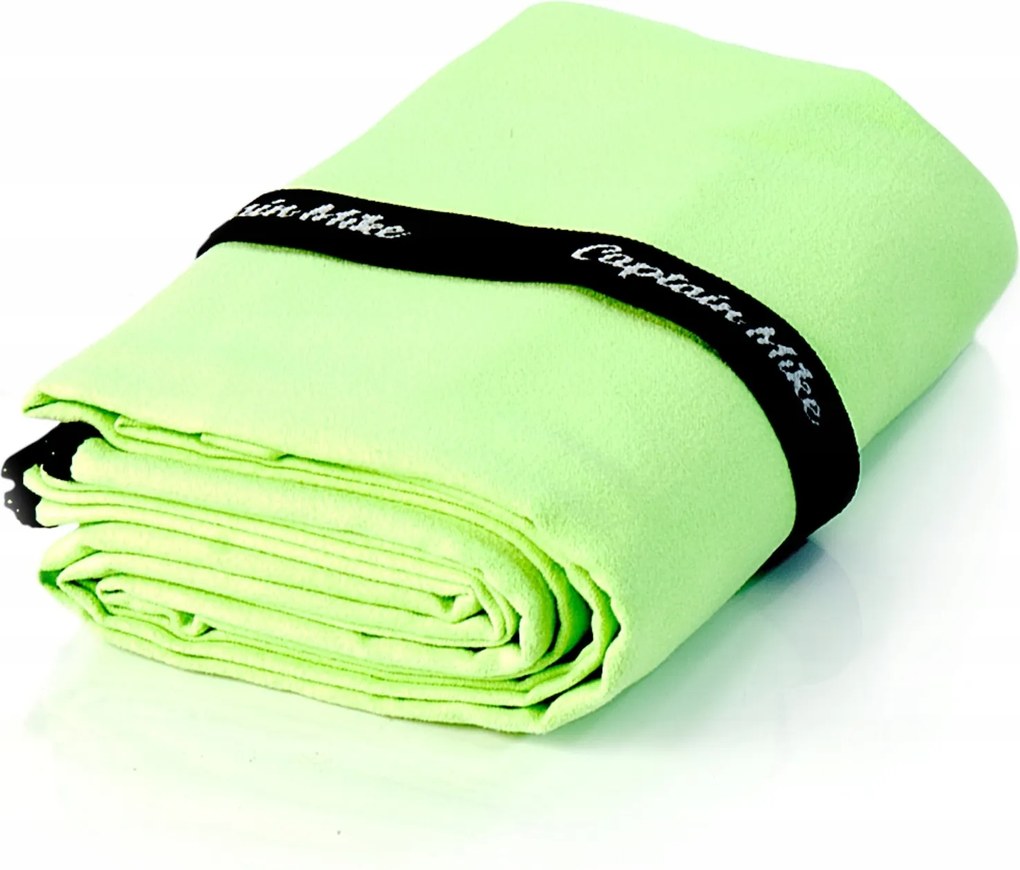 Mikroszálas törölköző gyorsan száradó strand zöld 110x175 cm Captain Mike
