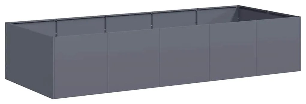 vidaXL antracitszürke acél növénytartó 200x80x40 cm