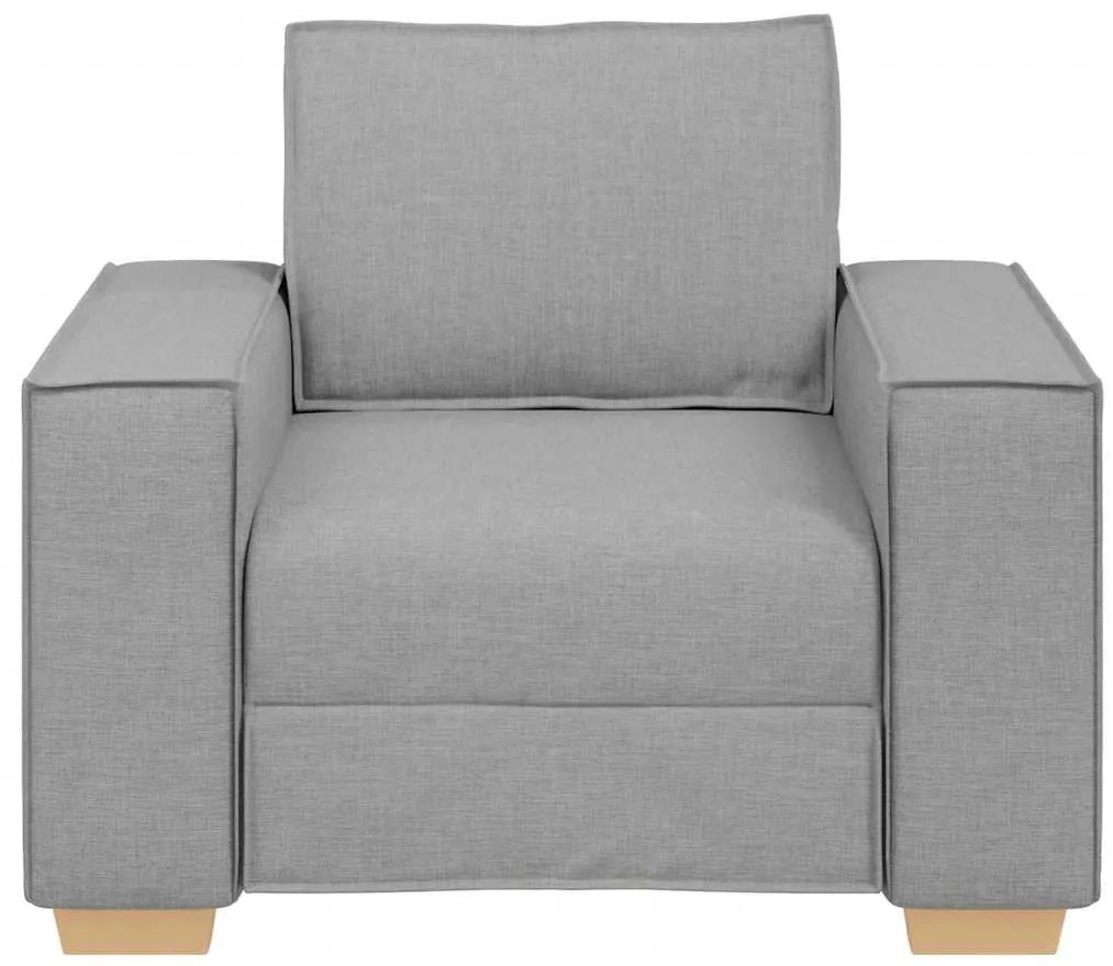 felhőszürke szövet kanapéfotel 60 cm