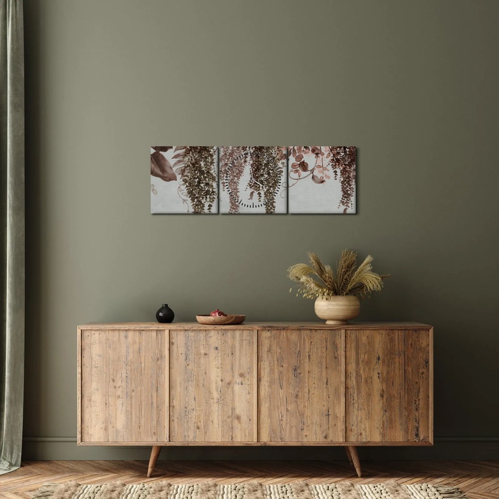 Kép - Növények (órával) (90x30 cm)